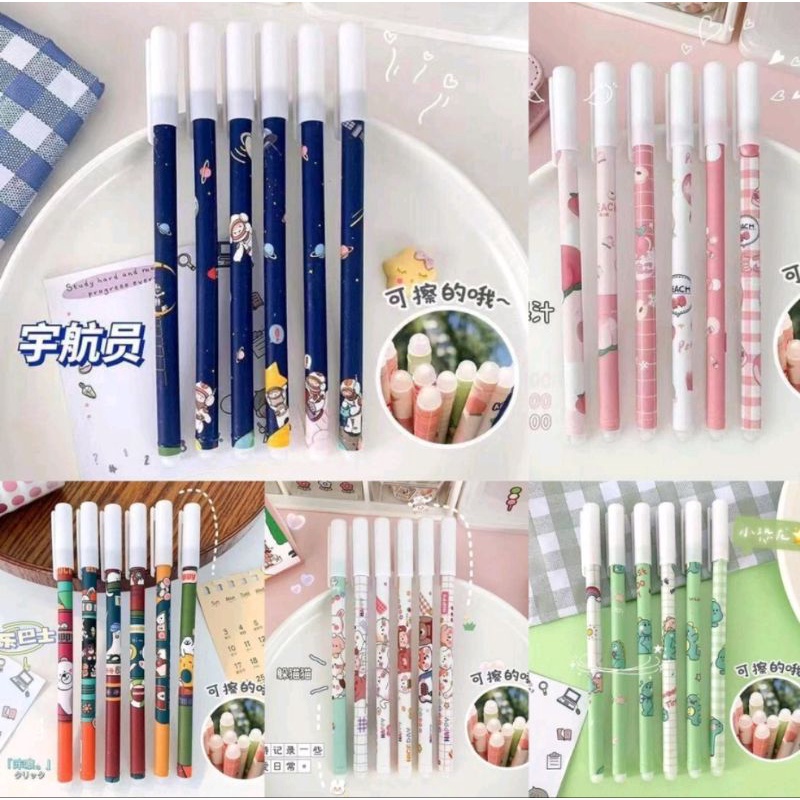 

MM Pulpen Hapus Erasable Pen Bolpen Hapus Motif Karakter Pen Hapus Tinta Hitam / Pulpen Gel Tinta Bisa Dihapus Bolpoin Gel Bisa Dihapus Lucu / Ballpoint Lucu Gel Erasable Pen Pena