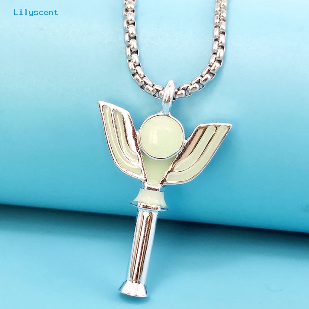 [LS] Unisex Kalung Lucu Kartun Electroplating Geometris Anti Luntur Dekorasi Hadiah Ulang Tahun Luminous Transformer Pendant Necklace Perhiasan Pesta Untuk Pelajar