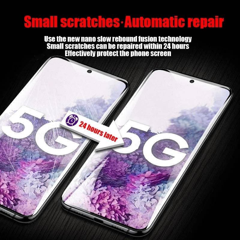 5pcs Untuk Samsung Galaxy S8 S9 S10 S10E S20 S21 S22 S23 Plus Ultra FE 5G Hydrogel Film Pelindung Layar Untuk Samsung Note8 9 10 20 Plus Ultra