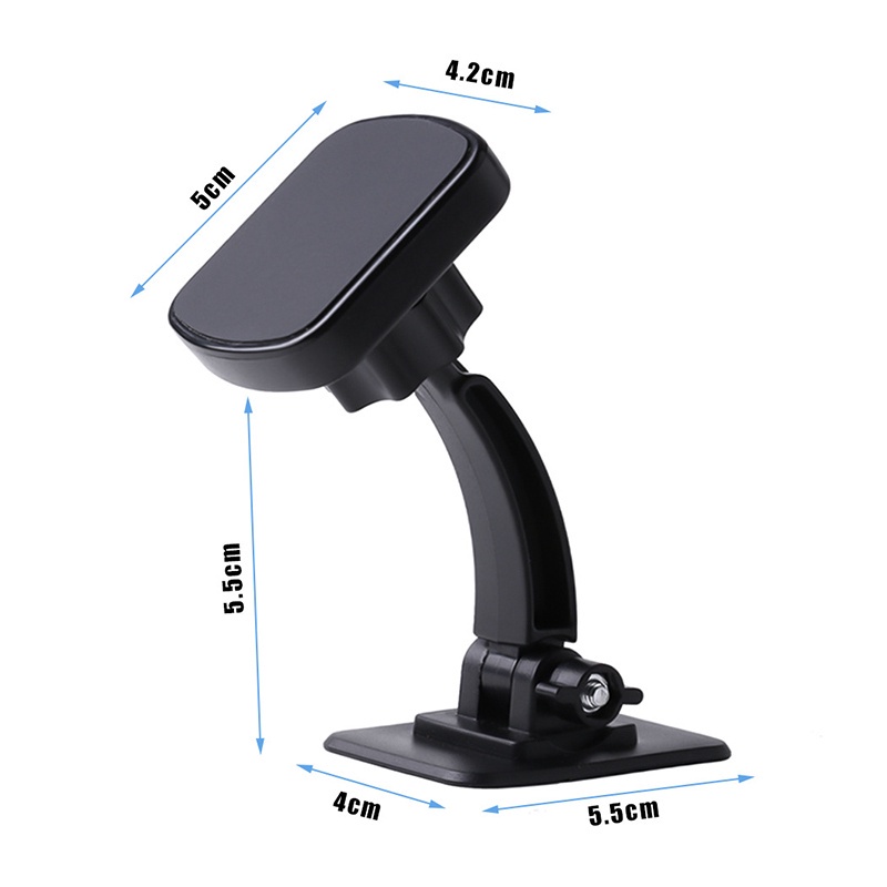 Stand Handphone Mobil Magnetic Phone Adjustable Holder360° Rotating Dashboard Mount Bracket Multifungsi Self-adhesived Universal Magnet Braket GPS Aksesoris Mobil