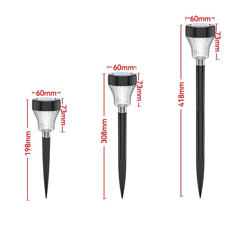 Lampu LED Lanskap Tahan Air Lampu Tanah Tenaga Surya Cahaya Proyeksi Kecerahan Tinggi Hemat Energi Pencahayaan Hias Untuk Jalan Setapak Taman Jalan Setapak Rumput