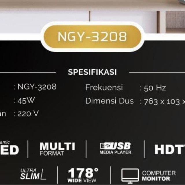 TV DIGITAL 32 INCH TV LED DIGITAL NAGOYA GARANSI RESMI 1 TAHUN FULL HD