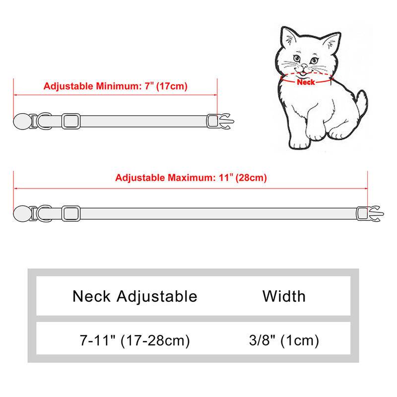 [Free Grafir] Kerah Kucing Peliharaan Cetak Pribadi Dengan Gesper Pengaman Ukiran Nama Kalung Puppy Kitten Adjustable Anti Hilang