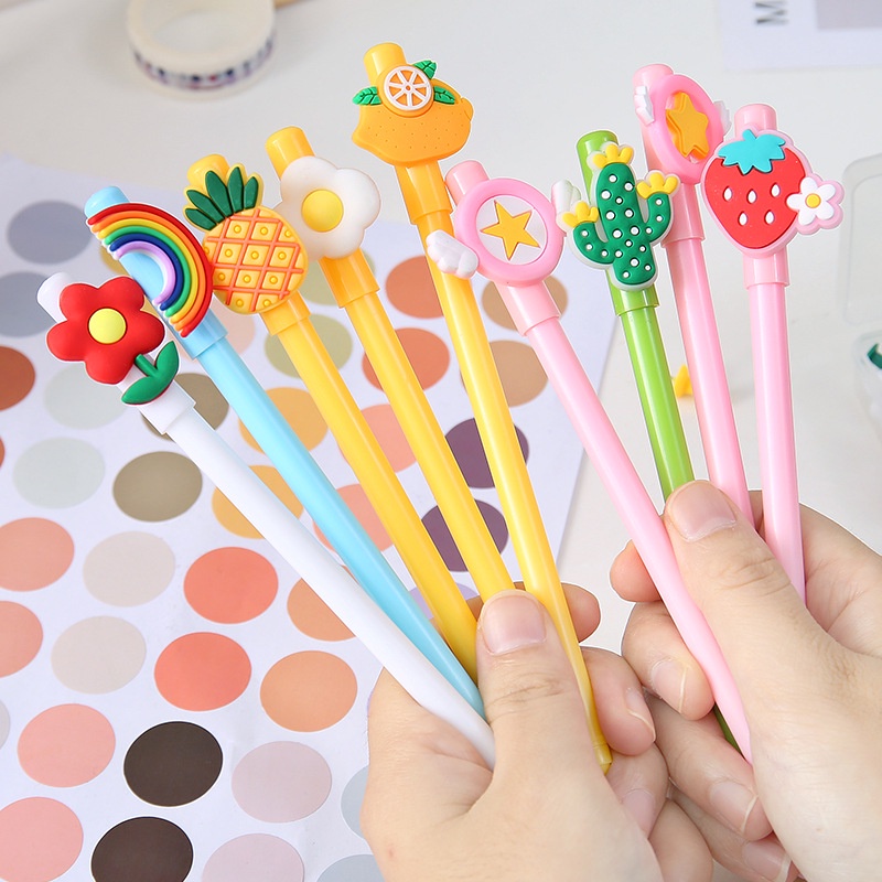 ⭐️𝐈𝐇𝐒 𝟖𝟑𝟗 𝐋𝐚𝐦𝐩𝐮𝐧𝐠⭐️Pulpen Karakter Buah Pena Gel Karakter Lucu Pen Cute Student Japanese