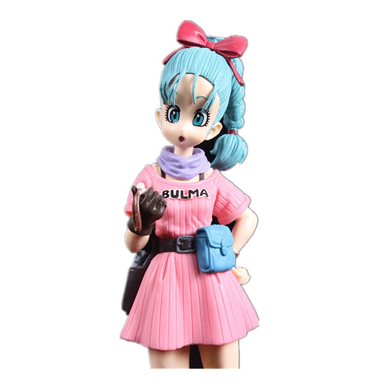 18 cm Anime Dragon Ball Z Bulma Angka Kawaii Gadis Figurine PVC Action Figure Koleksi Patung Hadiah Mainan Untuk Anak