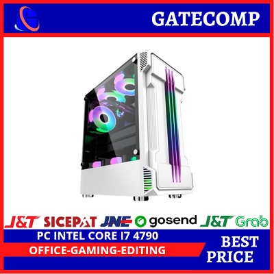 PC Gaming Intel Core i7 4790 ( Geforce GTX 1650 4GB  ) Gen 4Th  Siap Gaming editing &amp; Rendering