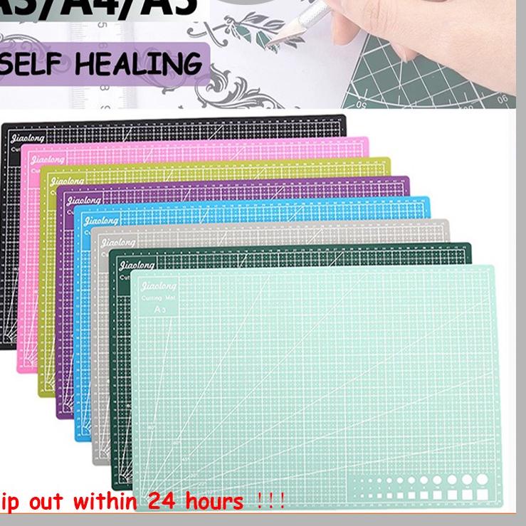 

Paling Berkualitas A3/A4 PVC Cutting Mat Double-sided Cutting Pad Board DIY Tool Cutting Board-Papan Alas Potong Kertas