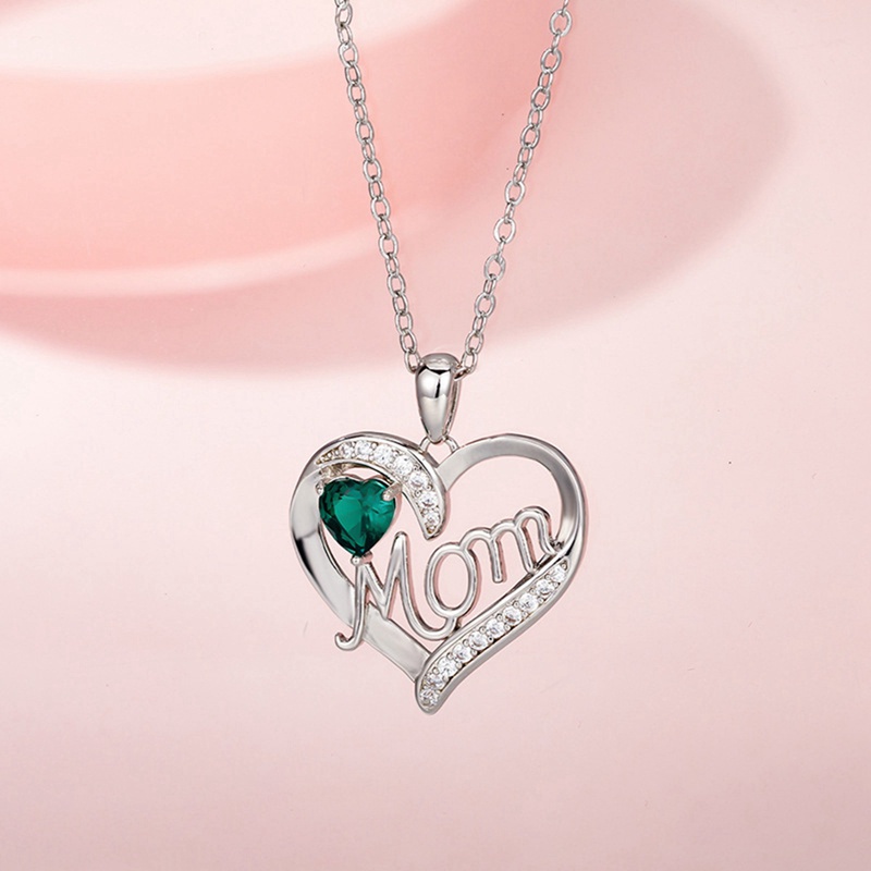 New Arrival Fashion Wanita Kalung Liontin Ibu Surat Kalung Pernikahan Berbentuk Hati Liontin Hadiah Hari Ibu