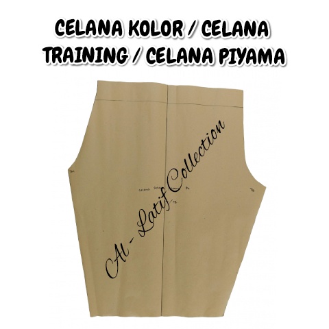 POLA INSTAN / POLA JIPLAK CELANA KOLOR / CELANA TRAINING / CELANA PIYAMA