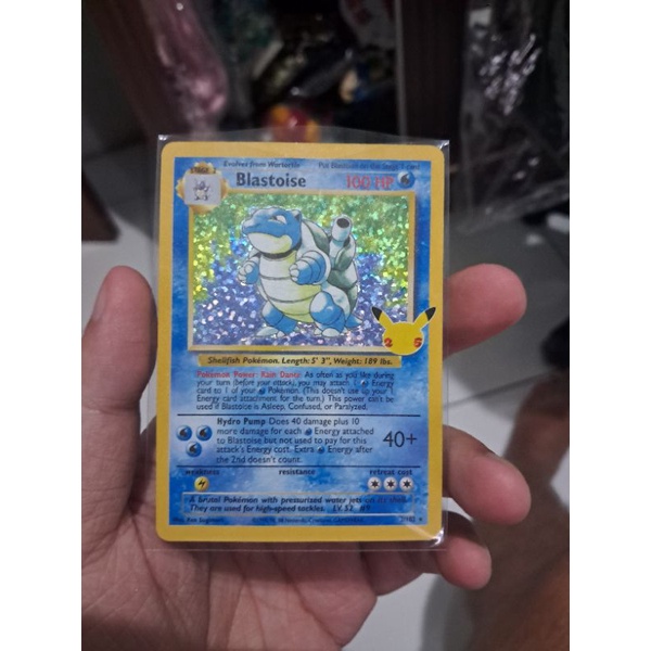 Kartu Card Pokemon TCG English Inggris 25th Celebration Blastoise Vintage Holo
