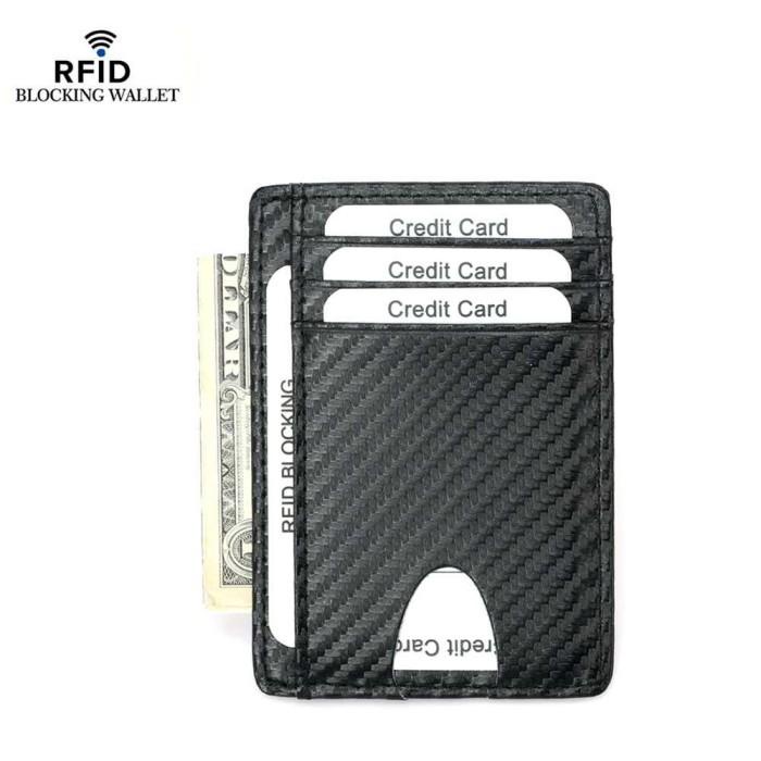 

Dompet Kartu Bahan Kulit Anti RFID Slim Design