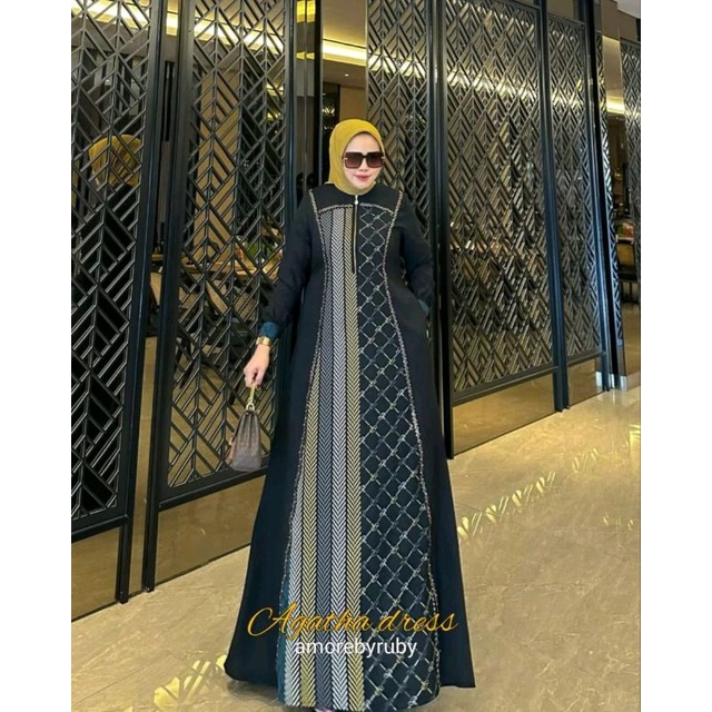 Agatha dress gamis lebaran amorebyruby