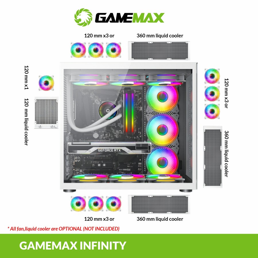 GameMax Infinity ATX Gaming PC Case