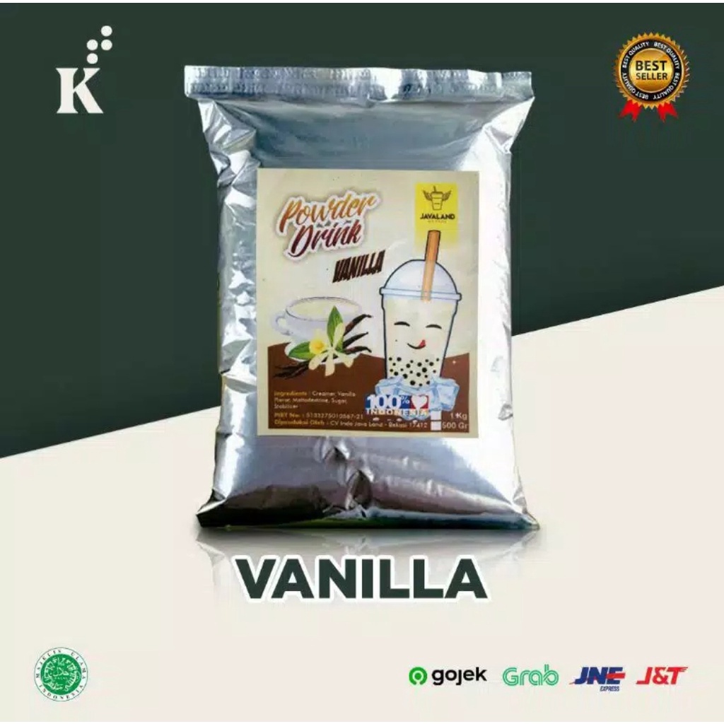 

✨NEW✨ -Powder Vanilla White Bubuk Minuman Bubble Drink Javaland 1 kg- 1.1.23