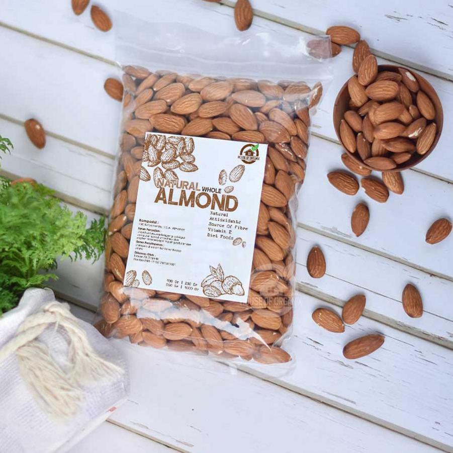 

♘ Raw almond 250 Gr mentah ™