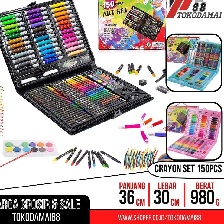 

Best Now PENSIL WARNA 150PCS - ALAT TULIS SET CRAYON COLOURING SET 150PCS ART