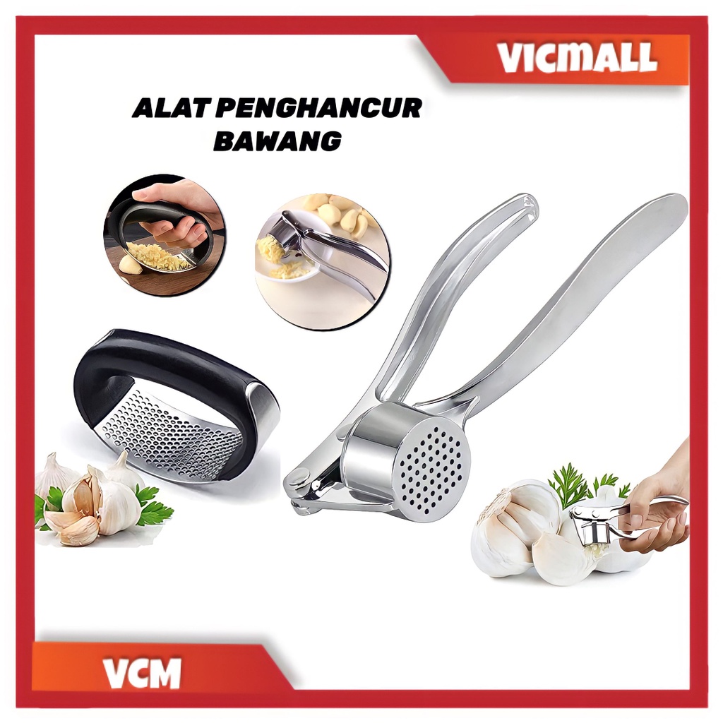 (VCM) Stainless Garlic Press / Penghancur bawang putih