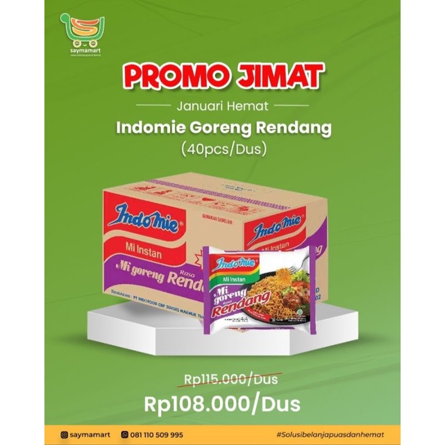

Indomie Rendang 1 Dus