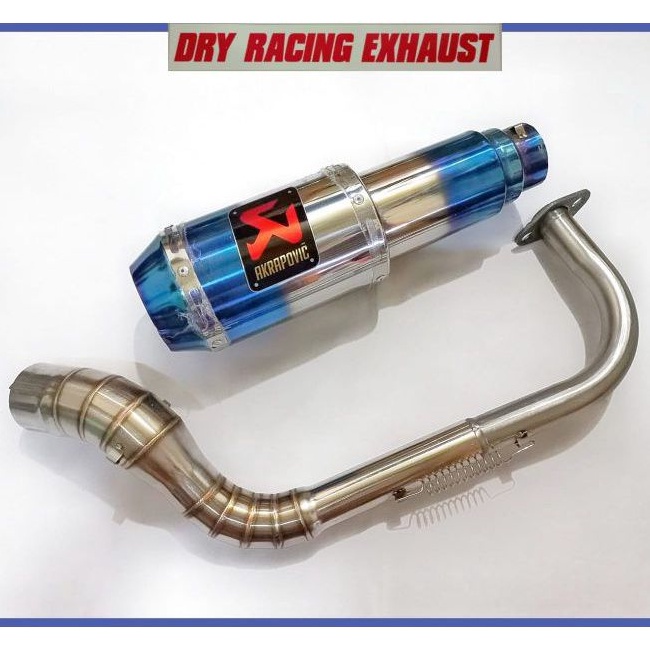 KNALPOT AKRAPOVIC GP M1 BLUE NMAX AEROX VARIO BEAT SCOOPY MIO ADV PCX