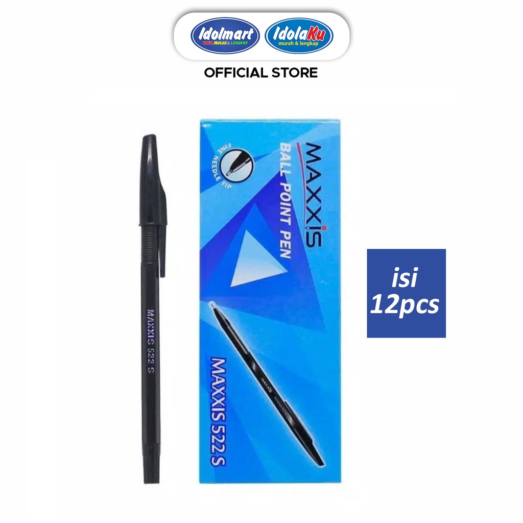 

IDOLMART Pen Maxxis Bolpoin Murah 1 pack isi 12 pcs pulpen maxxis pen murah 1 pak