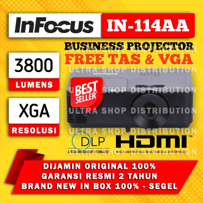 

[[JNT COD]] Proyektor Projektor Infocus IN114AA 114AA PENGGANTI 114XV IN114XV 114