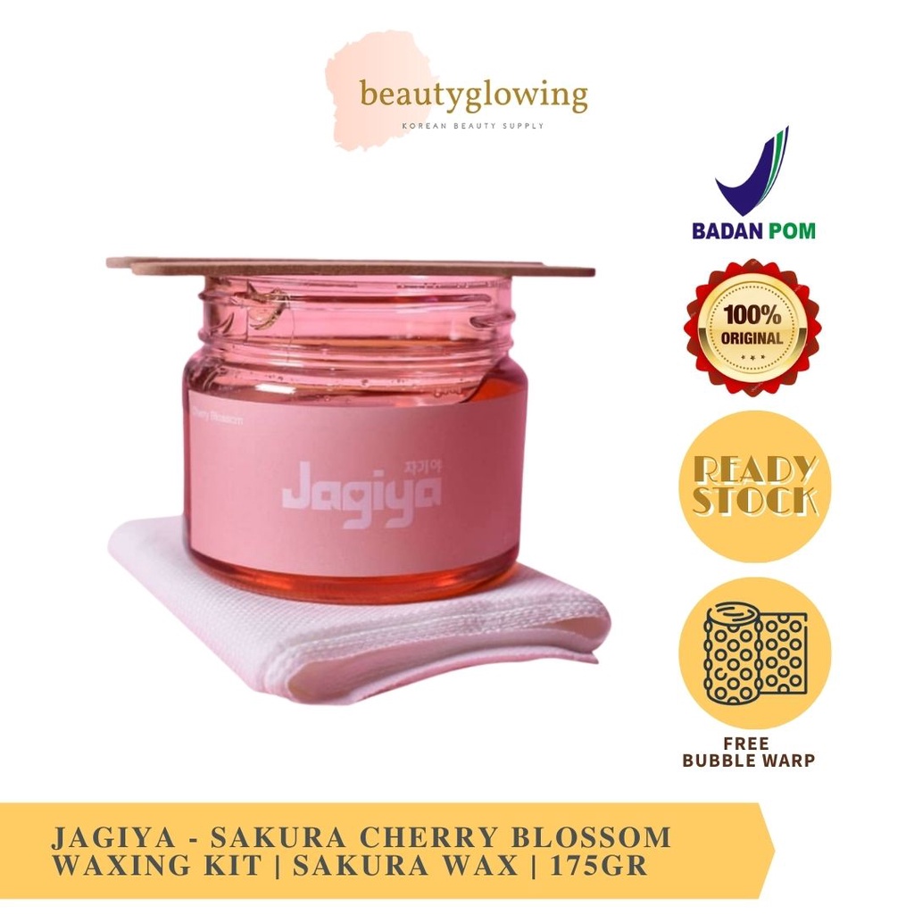 Jagiya Sakura Cherry Blossom Waxing Kit/ Sugar Wax/ Perontok Bulu/ Penghilang Bulu/ Natural Wax