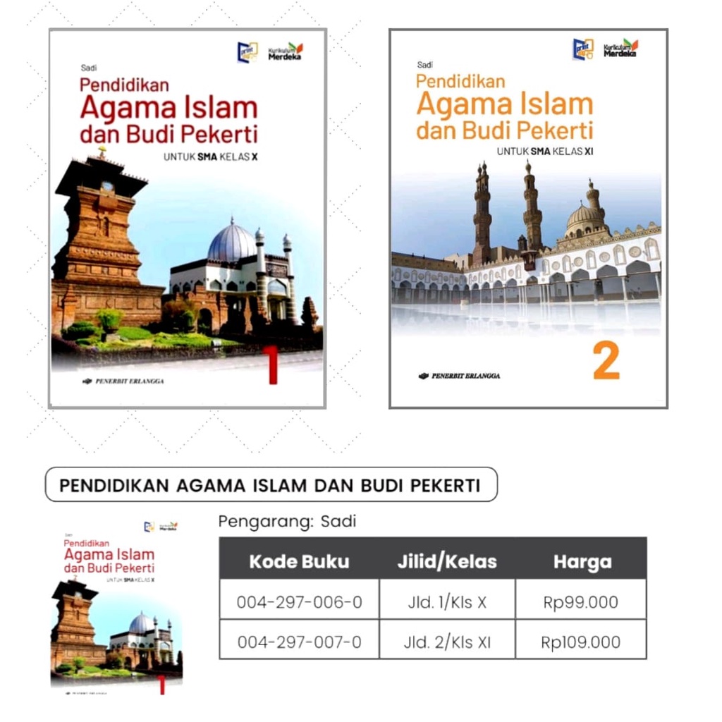 Buku Pelajaran Kelas 1/X SMA Kurikulum Merdeka Erlangga