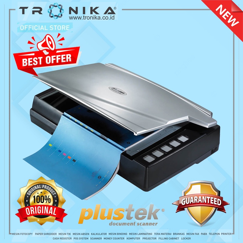 SCANNER DOKUMEN FLATBED PLUSTEK OpticBook A300Plus