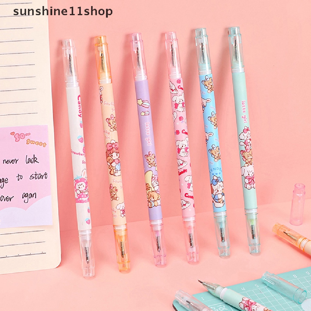 Sho Multi Fungsional Double Head Dot Glue Pen Lem Padat Untuk Sekolah Kantor Supply Perekat Lem Diy Kerja Tangan Stiker Cutg Art Dot Glue Pen Stick N