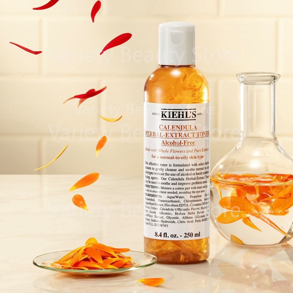 Kiehl's Calendula Herbal Extract Alcohol-Free Toner 40ML 250ML /Kiehls Deep Cleansing Foaming Face Wash 230ML