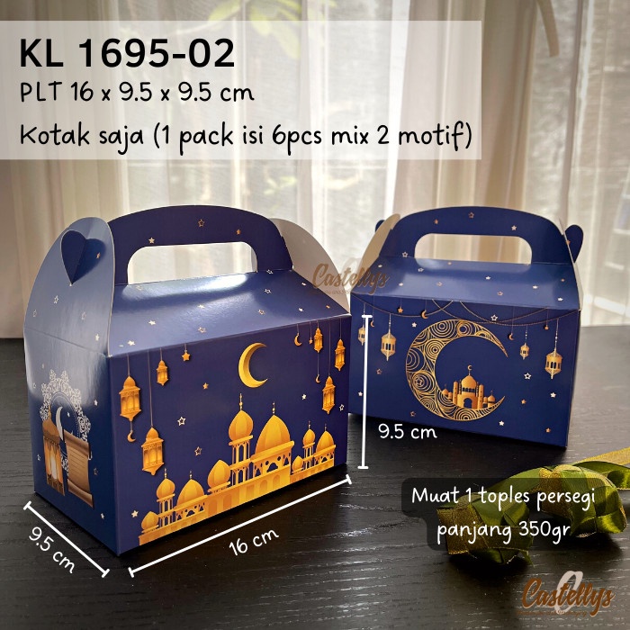 

Kotak Box Lebaran Kue Kering Nastar Hampers Idul Fitri Eid KL 1695-02