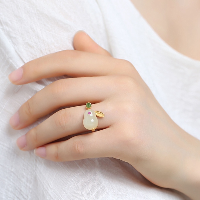 Cincin Geometris Hewan Bentuk Hati Kelinci Dapat Disesuaikan Simple Untuk Pria Dan Wanita