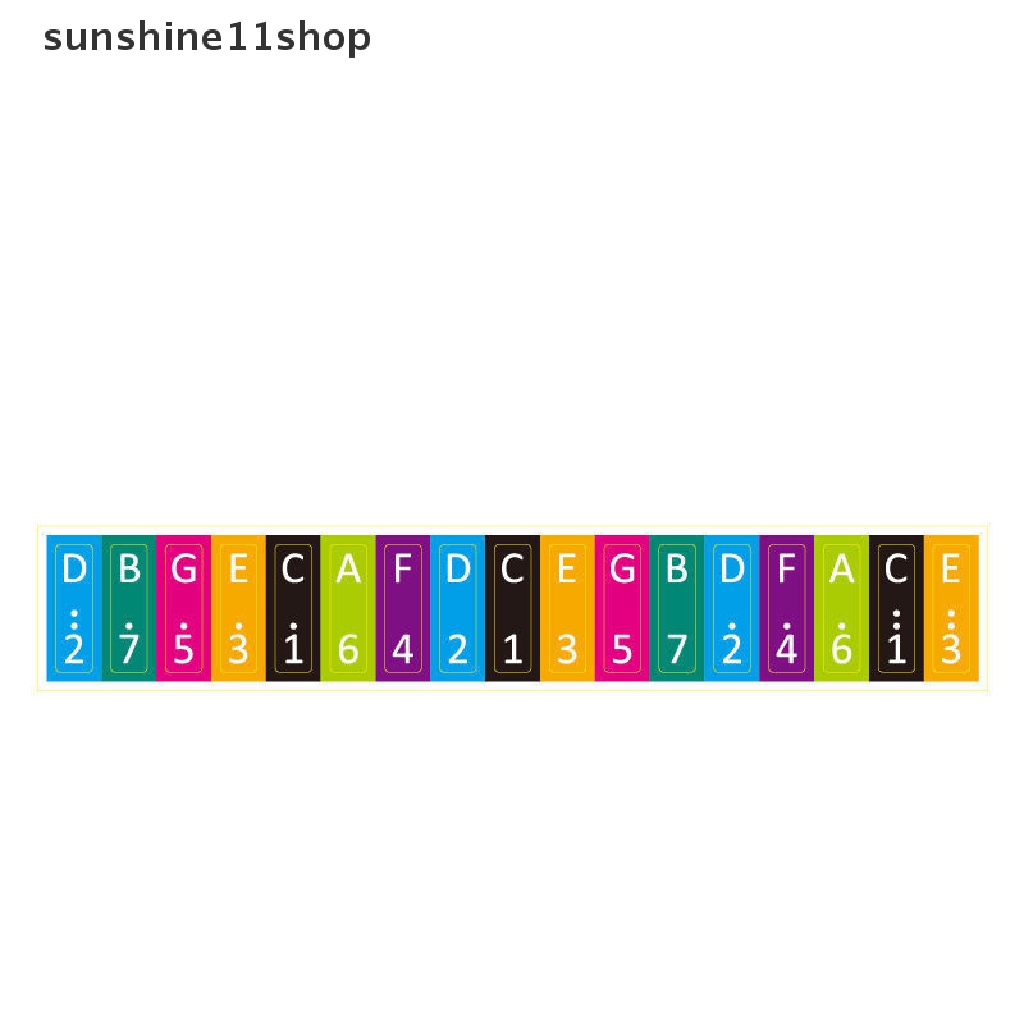 Sho17kunci Kalimba Scale Sticker Jempol Jari Piano Note Instrumen Kunci Aksesoris Stiker Tab Untuk Pemula Aksesoris Instrumen Musik N