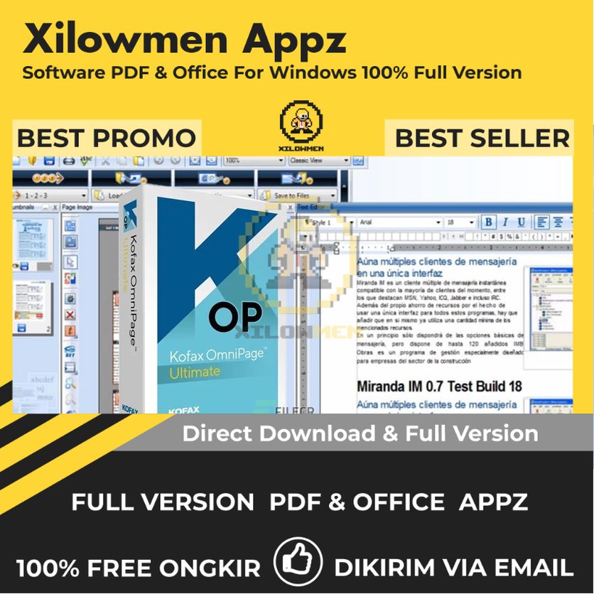 [Full Version]  Kofax OmniPage Ultimate Pro PDF Office Lifetime Win OS