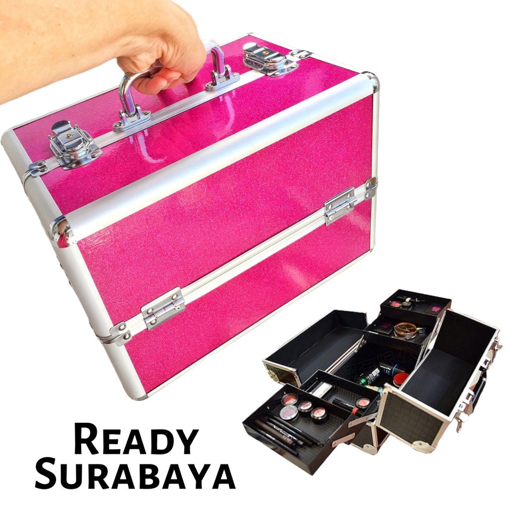 Box kosmetik JUMBO Kotak makeup beauty case import tas alat rias rak susun koper mua