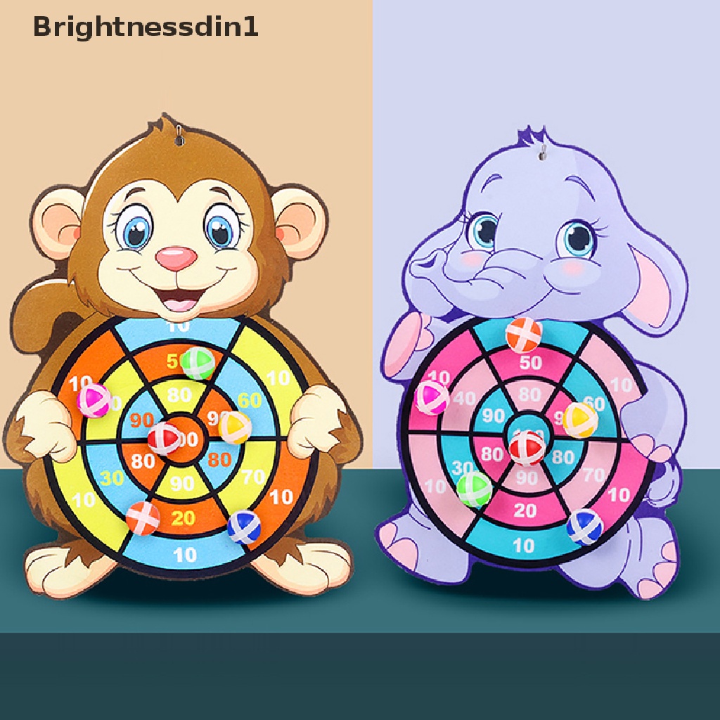 [Brightnessdin1] Target Sticky Ball Dartboard Lempar Mainan Olahraga Pesta Edukasi Board Games Butik