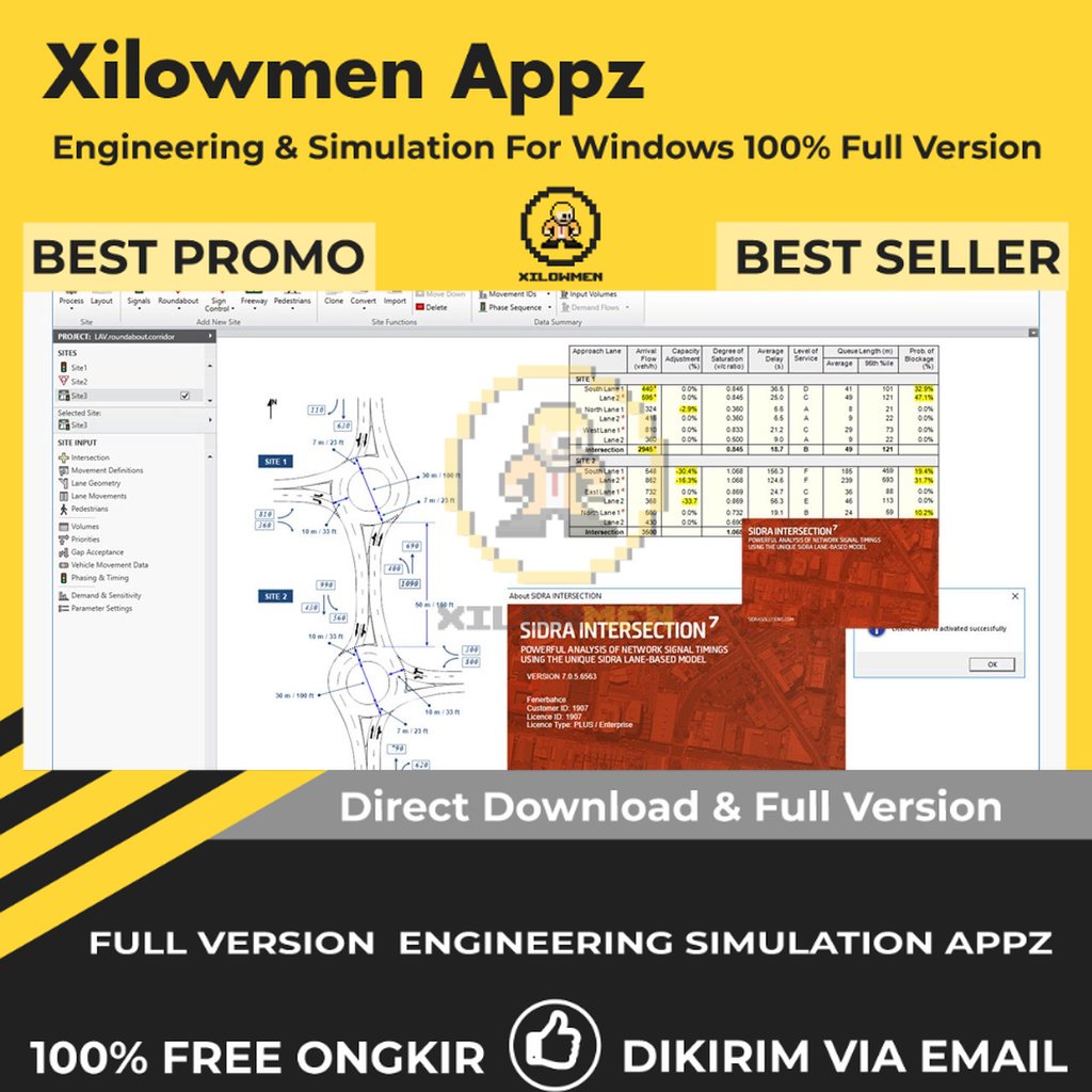 [Full Version] Akcelik SIDRA Intersection Pro Engineering Software Lifetime Win OS