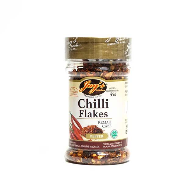 

JAY'S CHILLI FLAKES45GR