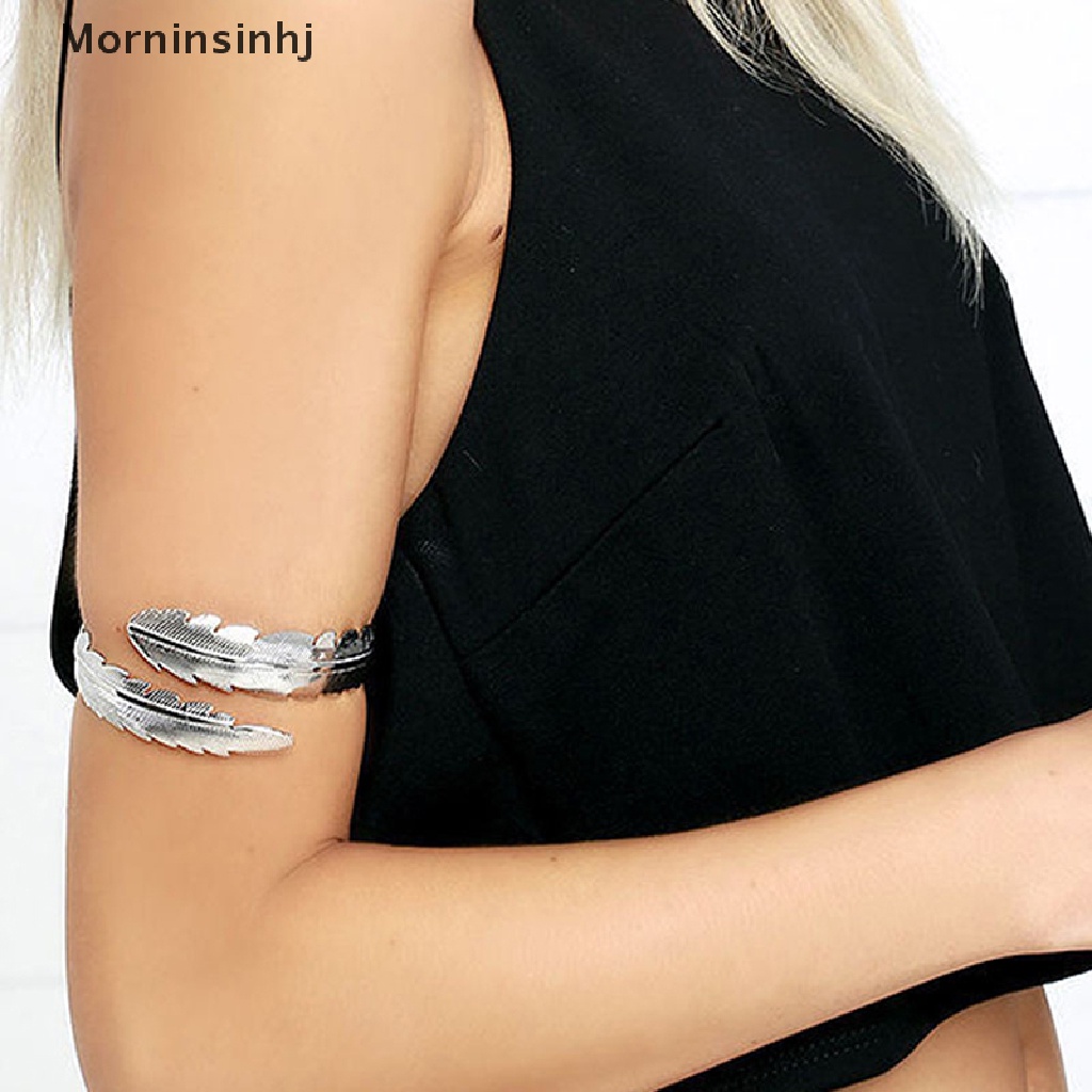 Mornin Fashion Gelang Lengan Untuk Wanita Perempuan Mental Terbuka Upper Arm Bangle Bracelet Sederhana Adjustable Armlet Armband id