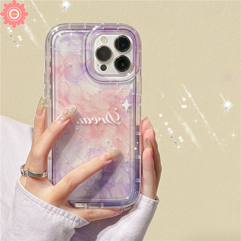 Couple Case Untuk Realme C15 C55 C30 7i C17 C30S C35 C33 C25 C21Y C12 C11 2020 C25Y C25s C3 C11 2021 5 6i 5i 5s C20 C20A Fantasi Langit Berbintang Gradien Bintang Bulan Airbag Lembut TPU Cover