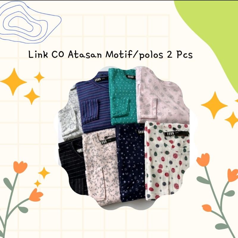 LINK LIVE PEMBELIAN KAOS POLOS/MOTIF/RIP 2 PCS