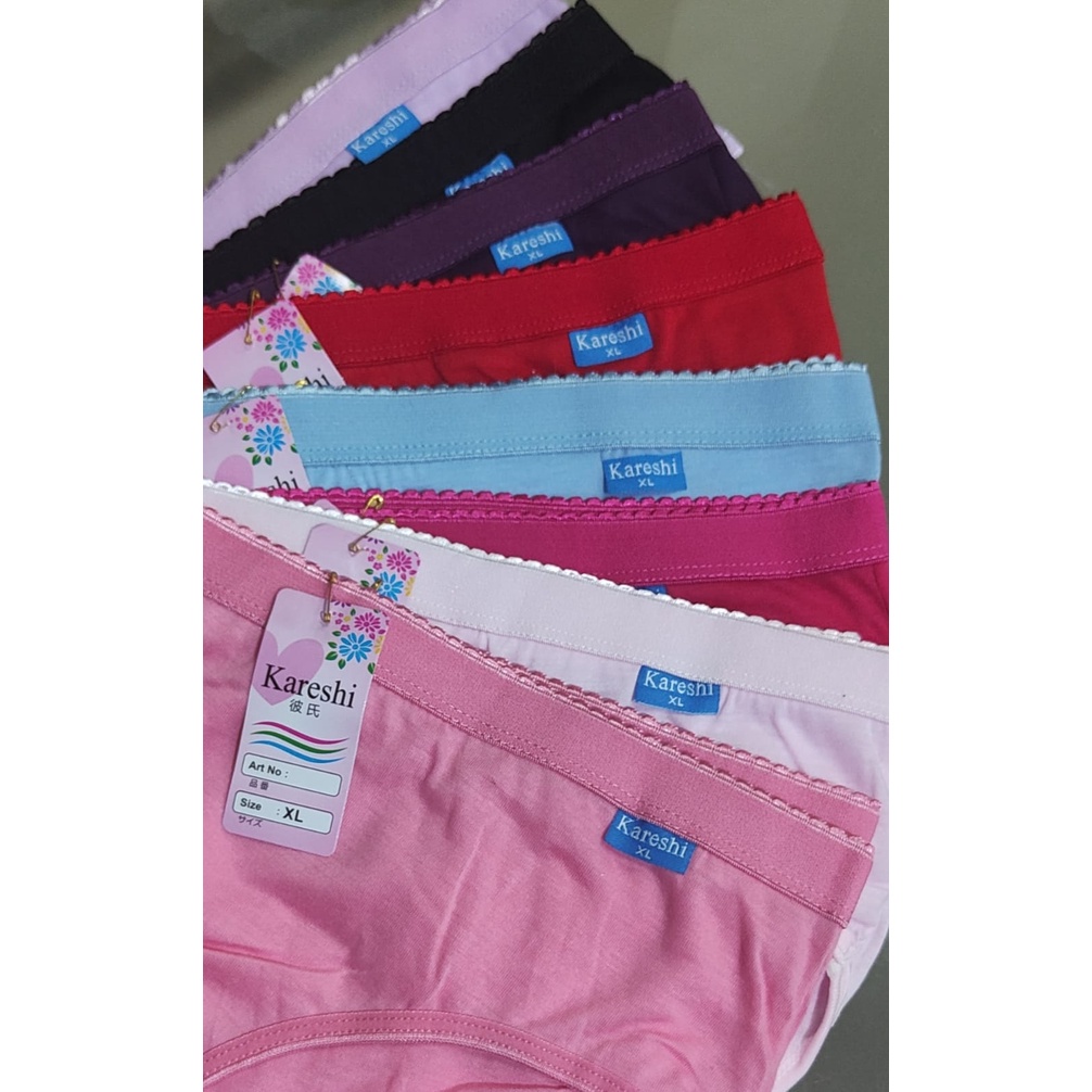 6 Pcs Celana Dalam Perempuan CD Wanita Dewasa Kareshi Karet Lebar Art 9905 TOKO KEANULOVA