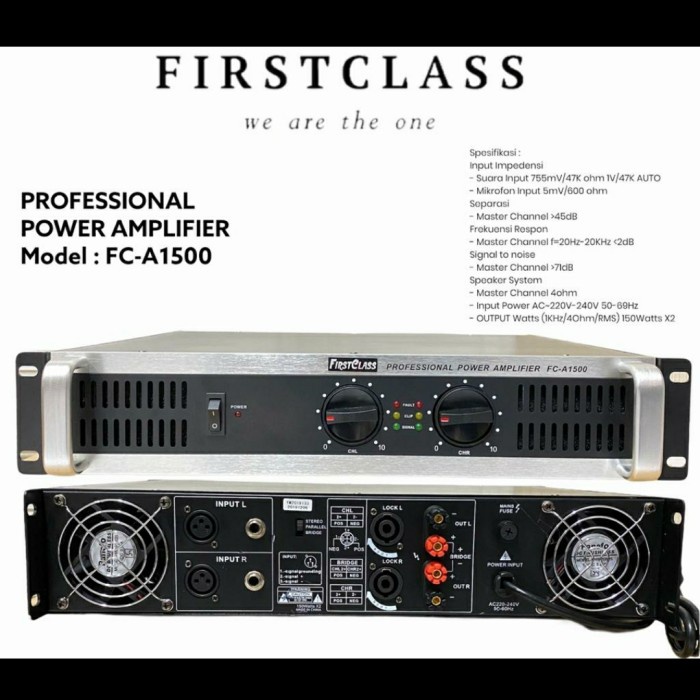 power amplifier firstclass fc a1500/fc a 1500 first class original