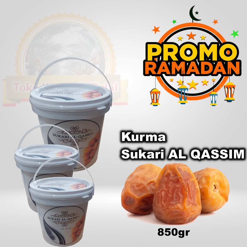 

KURMA SUKARI AL QASSI 650GR KEMASAN EMBER/SUKARI PREMIUM/AL MADINAH