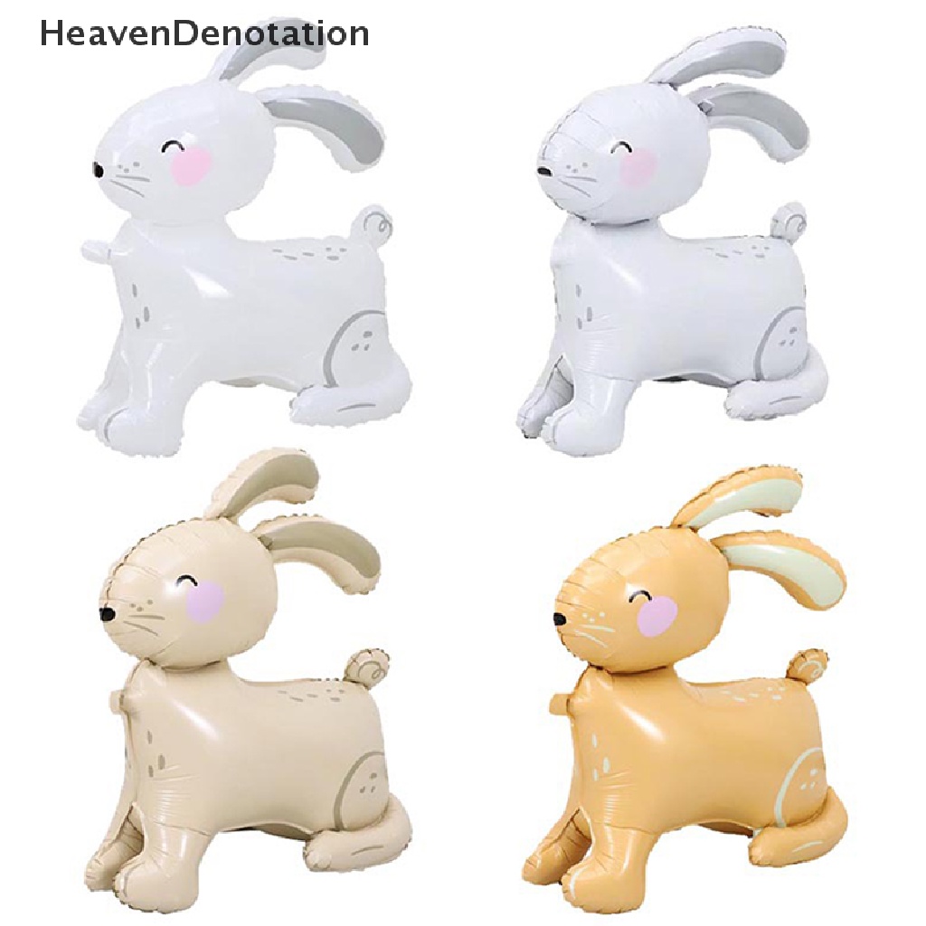 [HeavenDenotation] 4d Standing Rabbit Balon Lucu Kartun Hewan Balon Foil Dekorasi Pesta HDV