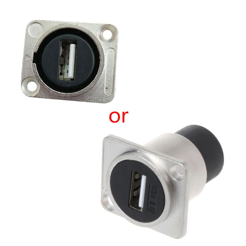 Btsg USB2.0 D Type Socket Female to Female Module Konektor Colokan USB Panel Mou