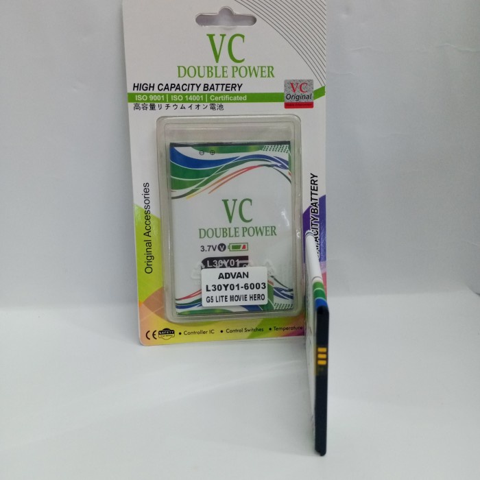 BATERAI BATRE ADVAN G5 ELITE 6003 MOVIE HERO L30Y01 DUOBLE POWER VC BERGARANSI 1 MINGGU