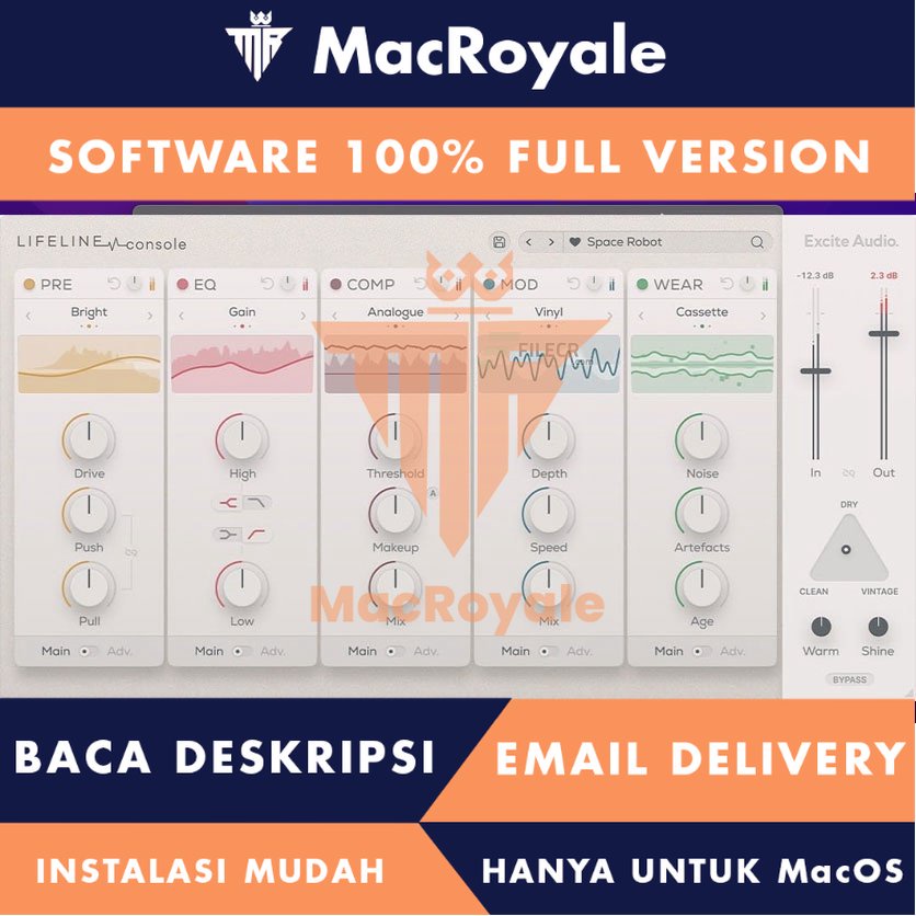 [MacOS] Excite Audio Lifeline Console Full Version Lifetime Full Garansi