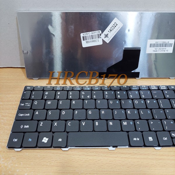 Keyboard Acer Aspire One 532 D255 D257 D260 D270 522 Hitam -HRCB