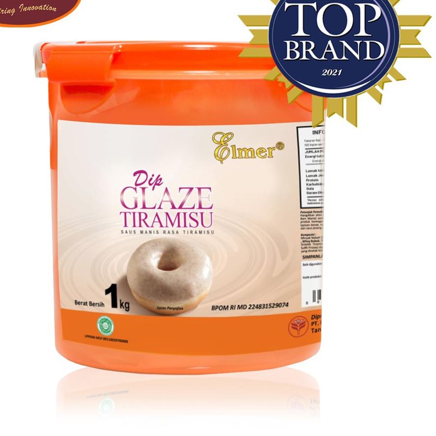 

✶ Elmer Dip Glaze Tiramisu Gold 1 kg | Topping Donat | Selai Roti ◌